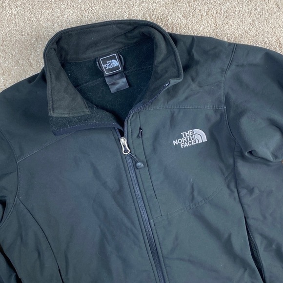 The North Face Apex Softshell Jacket Women's Small Full Zip Black Fleece Lined - Picture 1 of 10